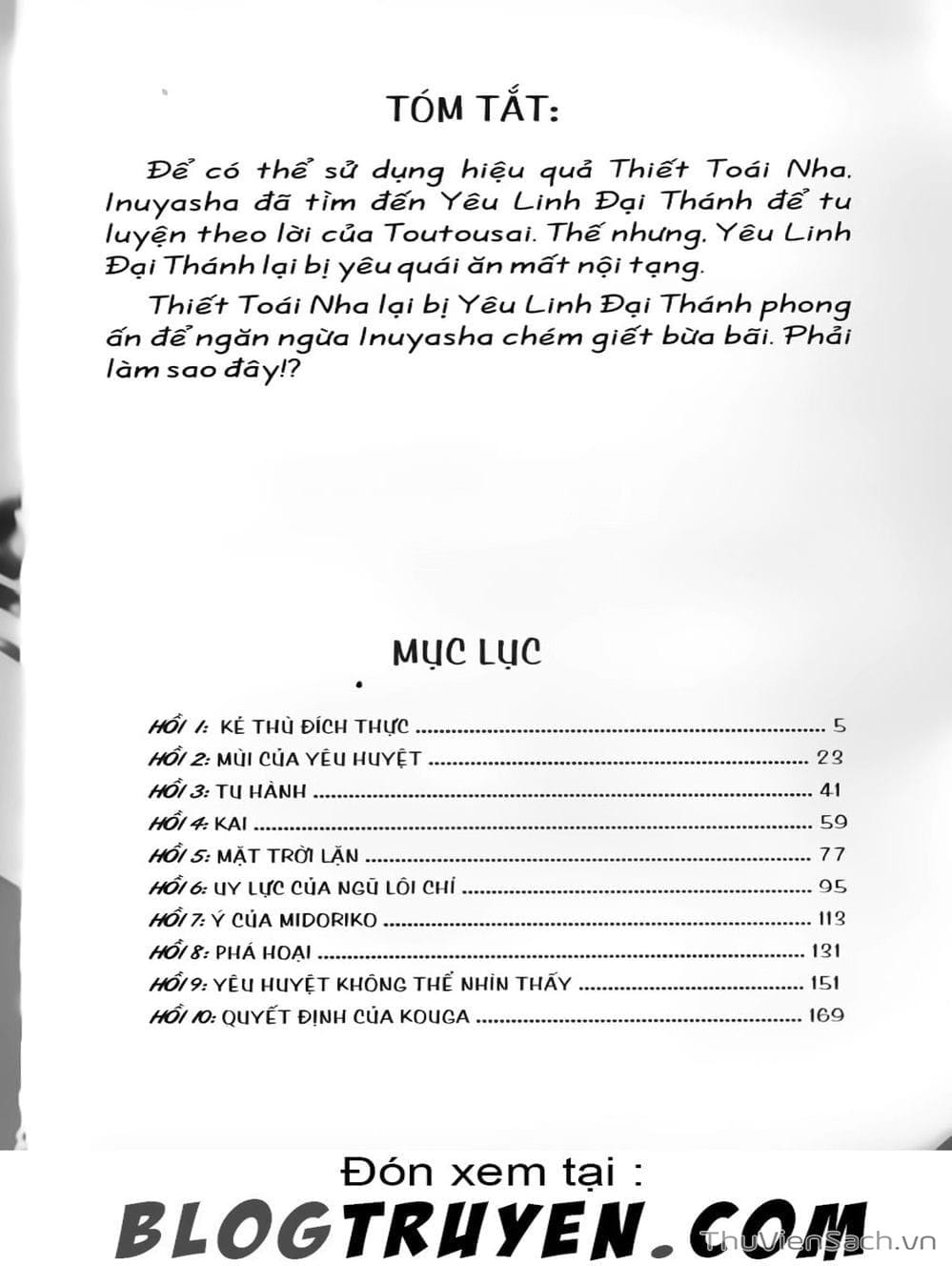 Truyện Tranh Khuyển Dạ Xoa - Inuyasha trang 5