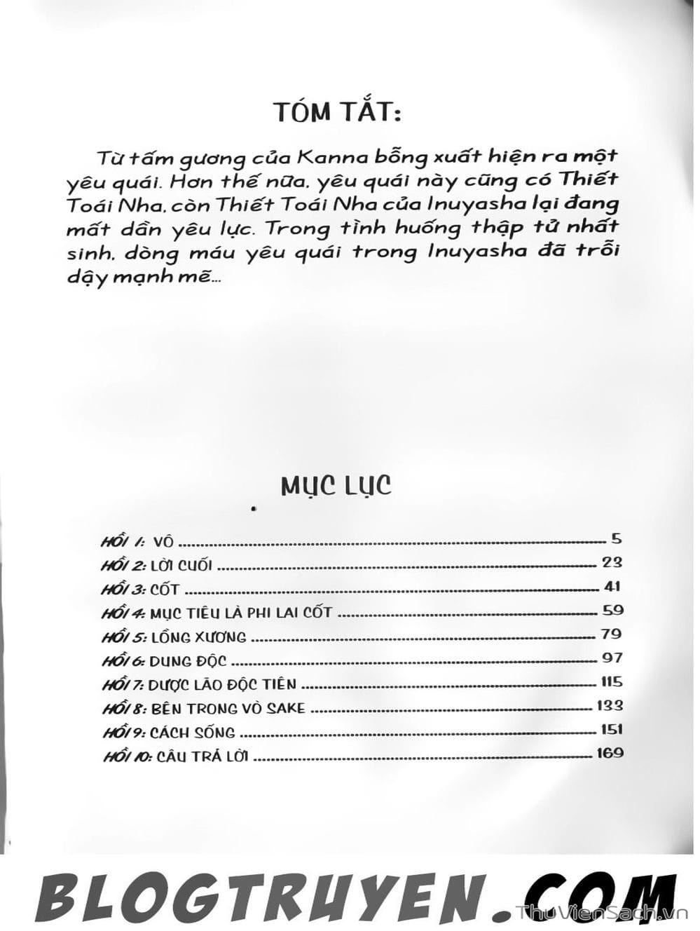 Truyện Tranh Khuyển Dạ Xoa - Inuyasha trang 5