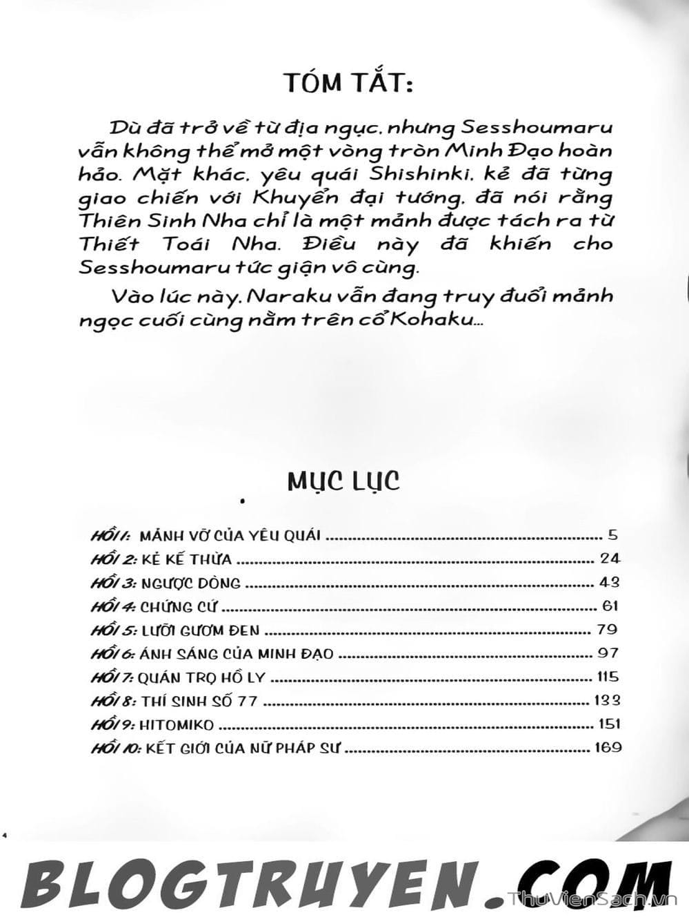 Truyện Tranh Khuyển Dạ Xoa - Inuyasha trang 5