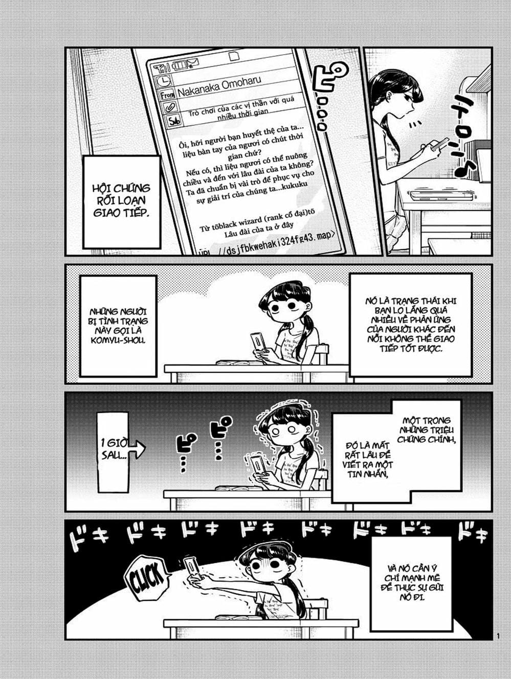 Truyện Tranh Komi Không Thể Giao Tiếp - Komi San Wa Komyusho Desu trang 5