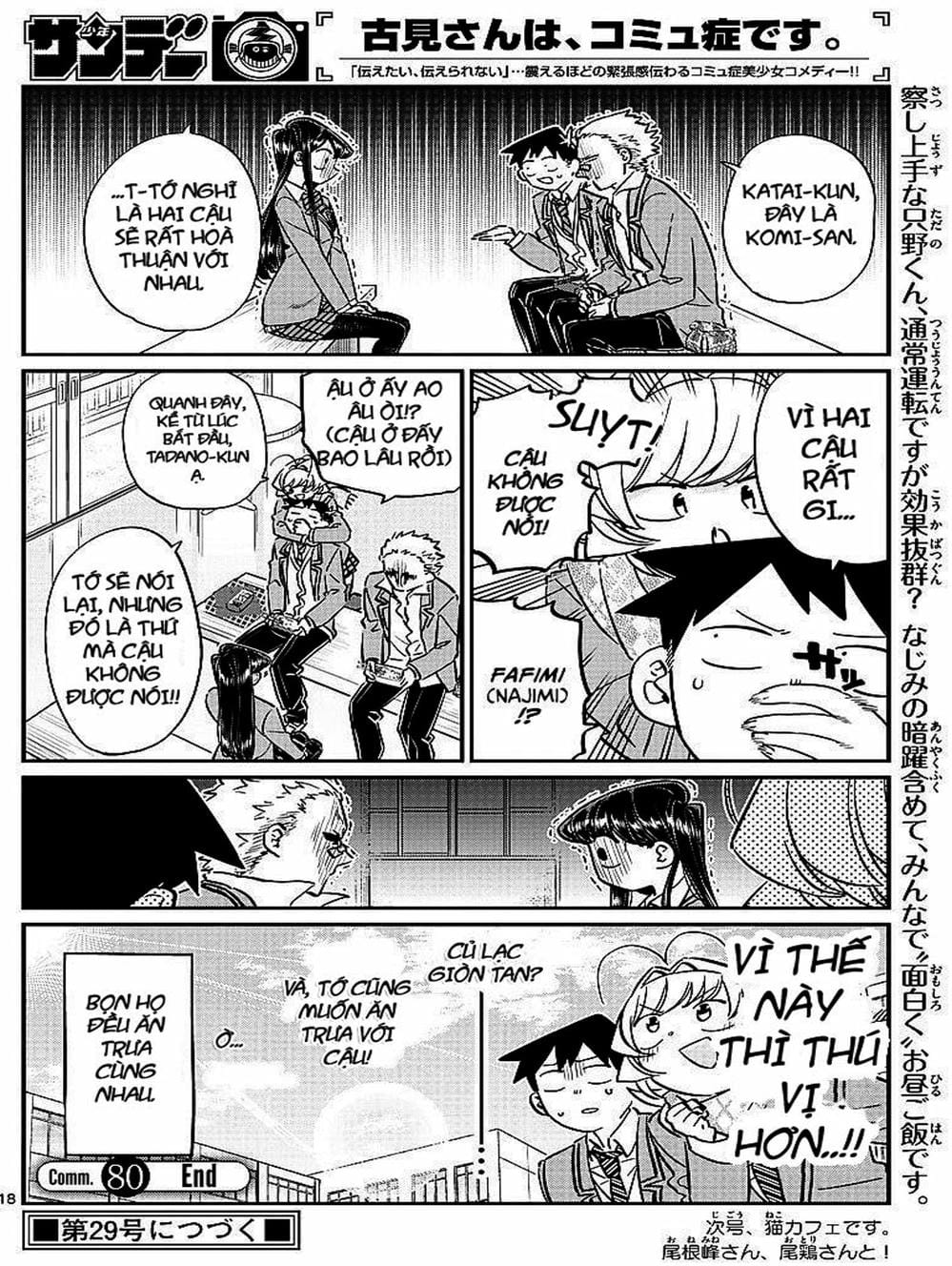 Truyện Tranh Komi Không Thể Giao Tiếp - Komi San Wa Komyusho Desu trang 5