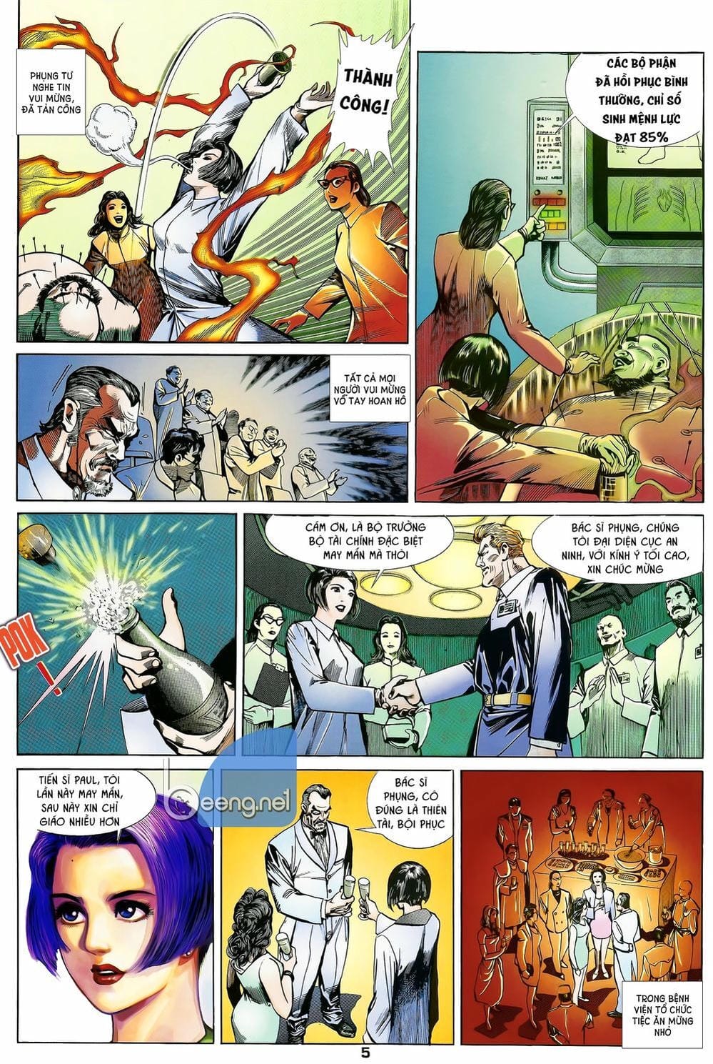 Truyện Tranh Long Hổ 5 Thế trang 8