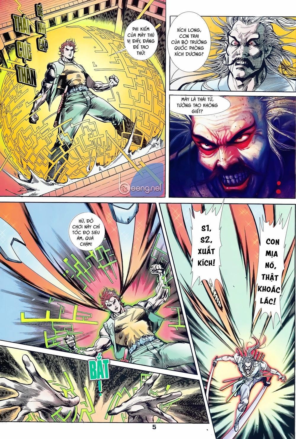 Truyện Tranh Long Hổ 5 Thế trang 8