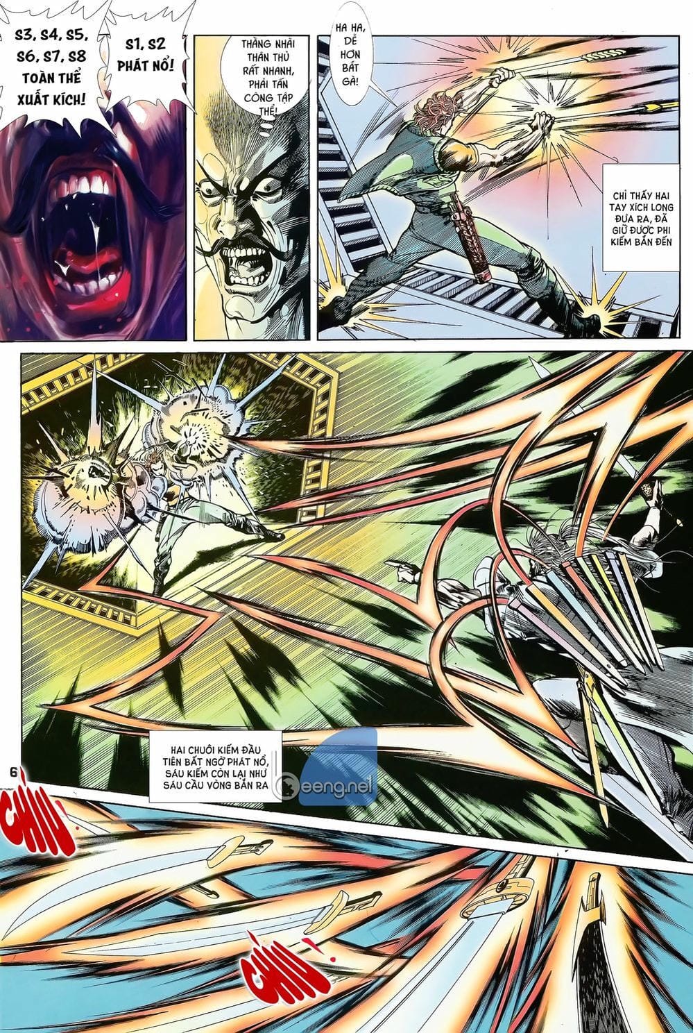 Truyện Tranh Long Hổ 5 Thế trang 8
