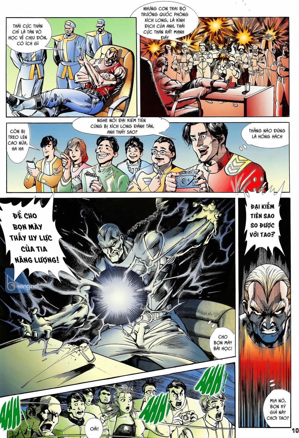 Truyện Tranh Long Hổ 5 Thế trang 8