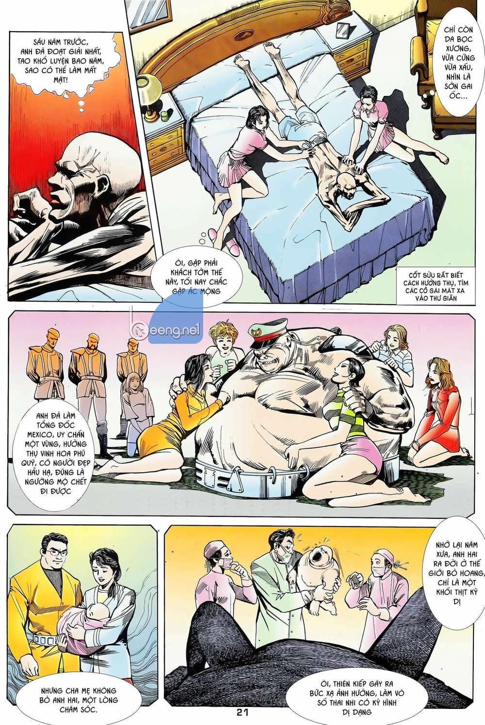 Truyện Tranh Long Hổ 5 Thế trang 8