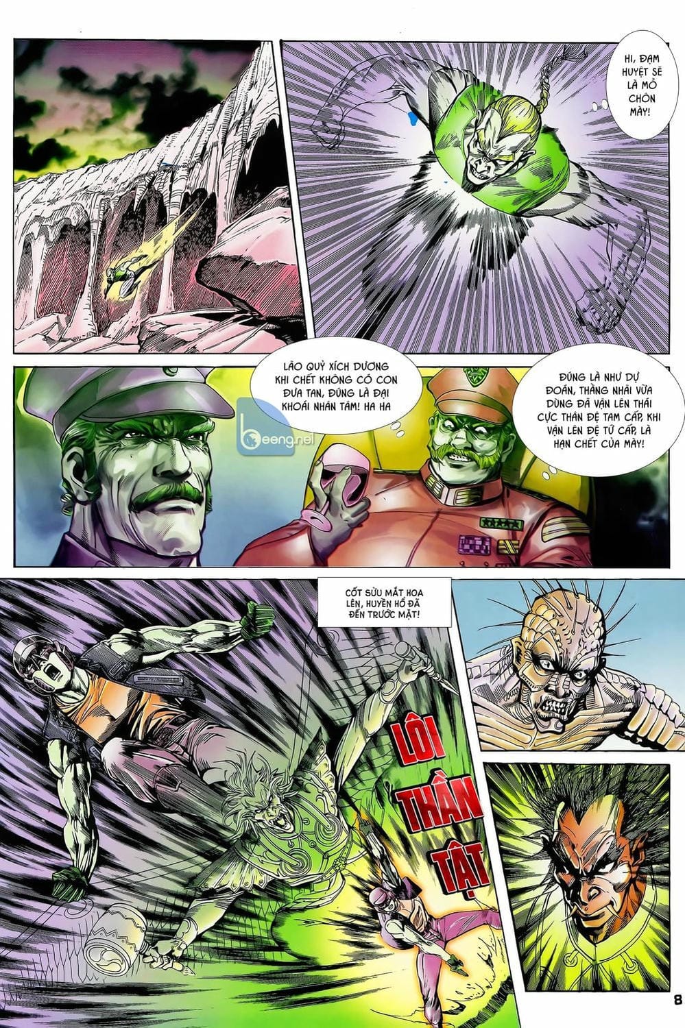 Truyện Tranh Long Hổ 5 Thế trang 8