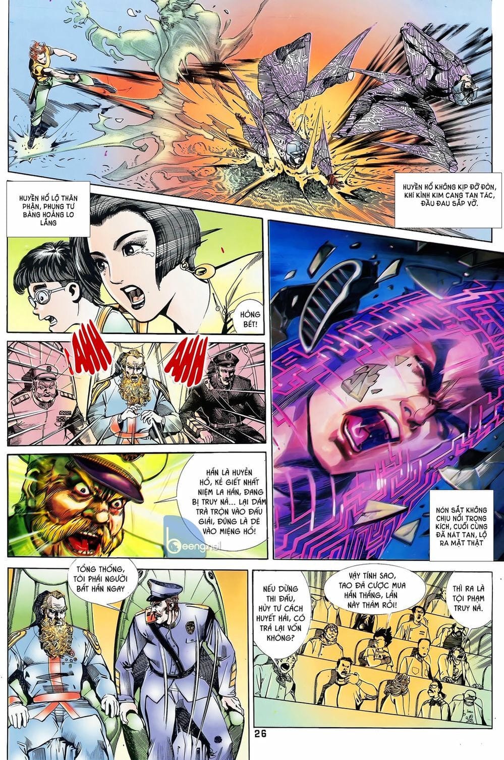 Truyện Tranh Long Hổ 5 Thế trang 8