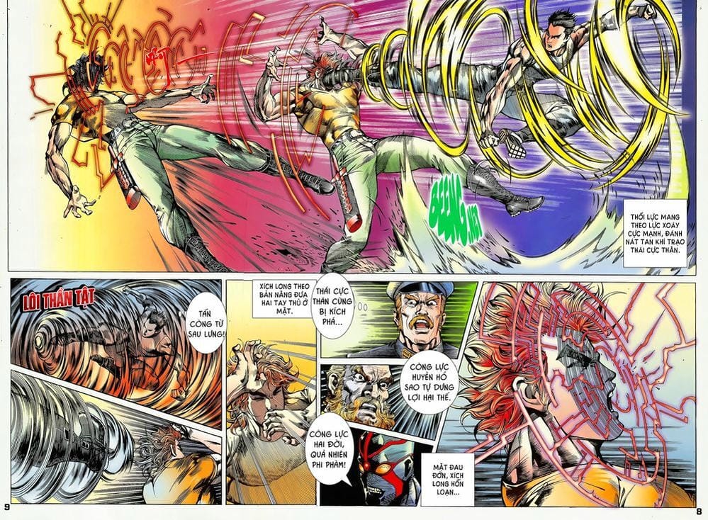 Truyện Tranh Long Hổ 5 Thế trang 8