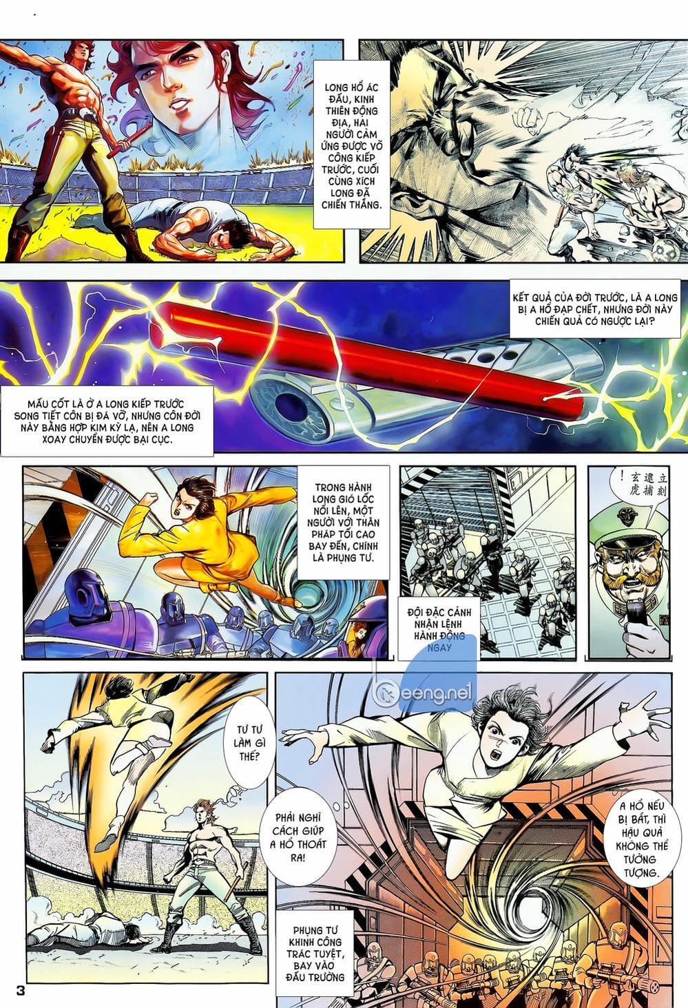 Truyện Tranh Long Hổ 5 Thế trang 8