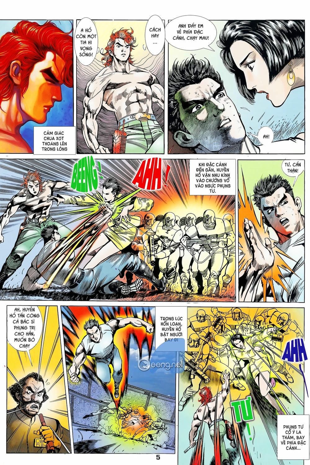 Truyện Tranh Long Hổ 5 Thế trang 8