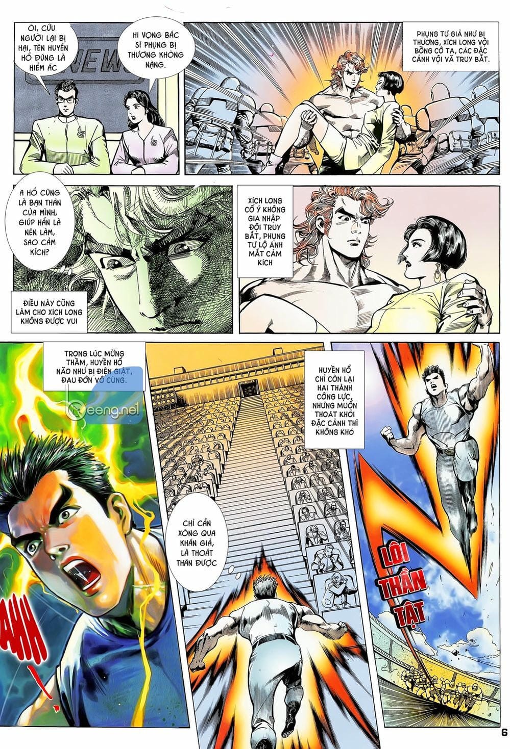 Truyện Tranh Long Hổ 5 Thế trang 8