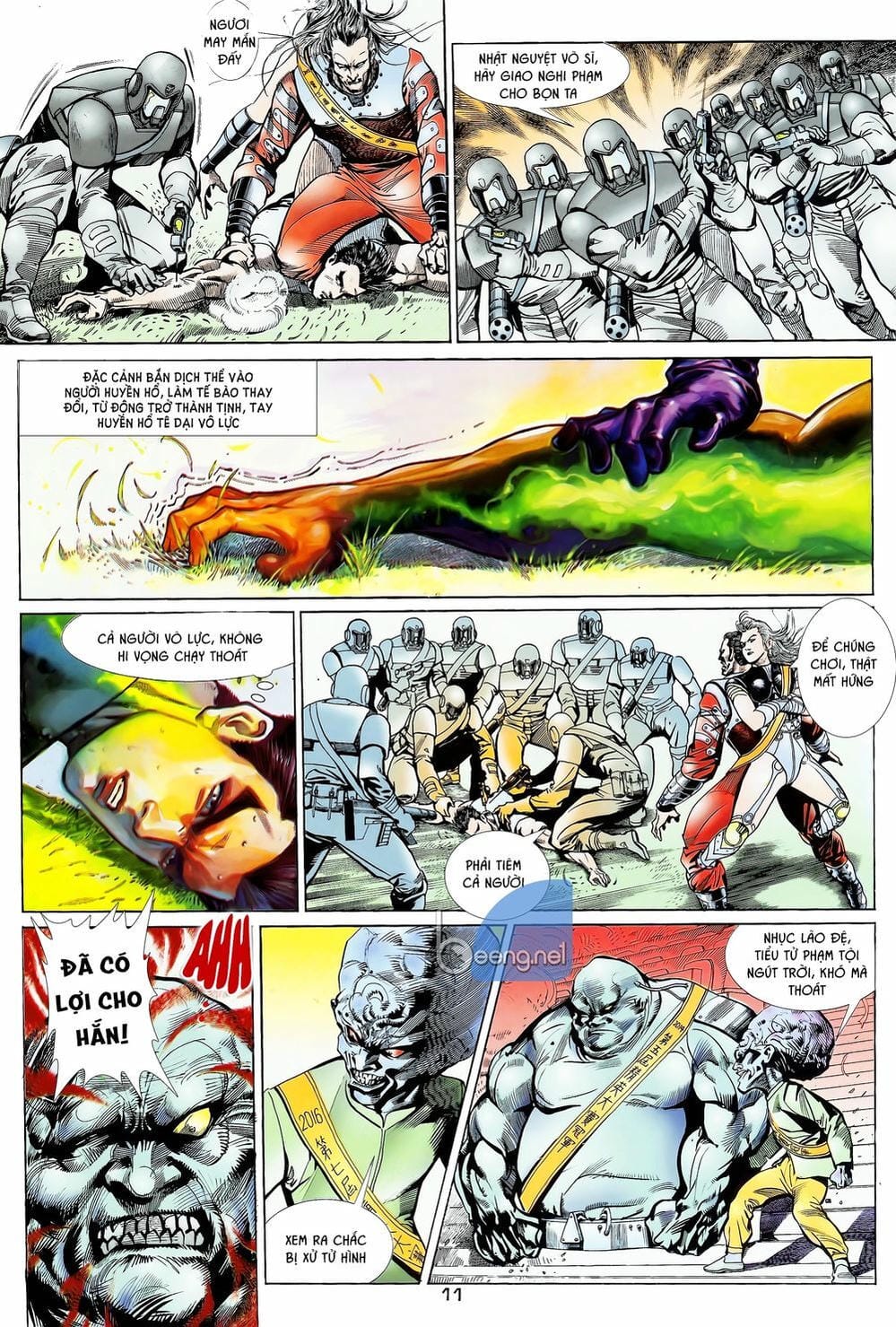 Truyện Tranh Long Hổ 5 Thế trang 8