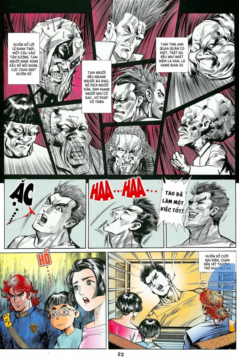 Truyện Tranh Long Hổ 5 Thế trang 8