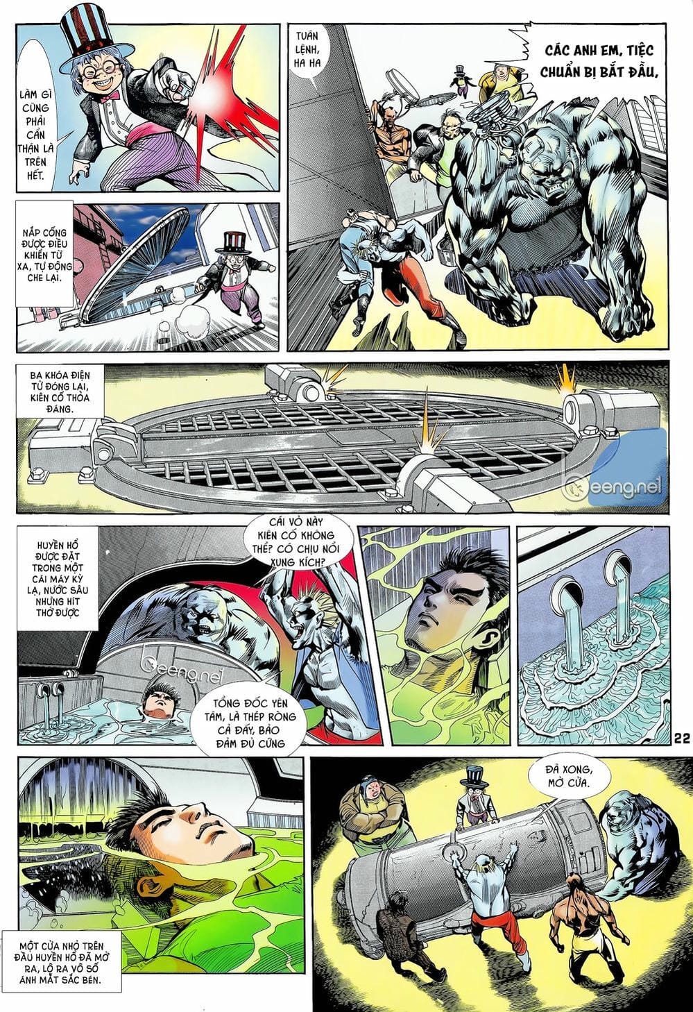 Truyện Tranh Long Hổ 5 Thế trang 8