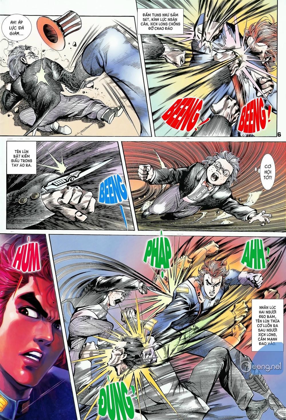 Truyện Tranh Long Hổ 5 Thế trang 8