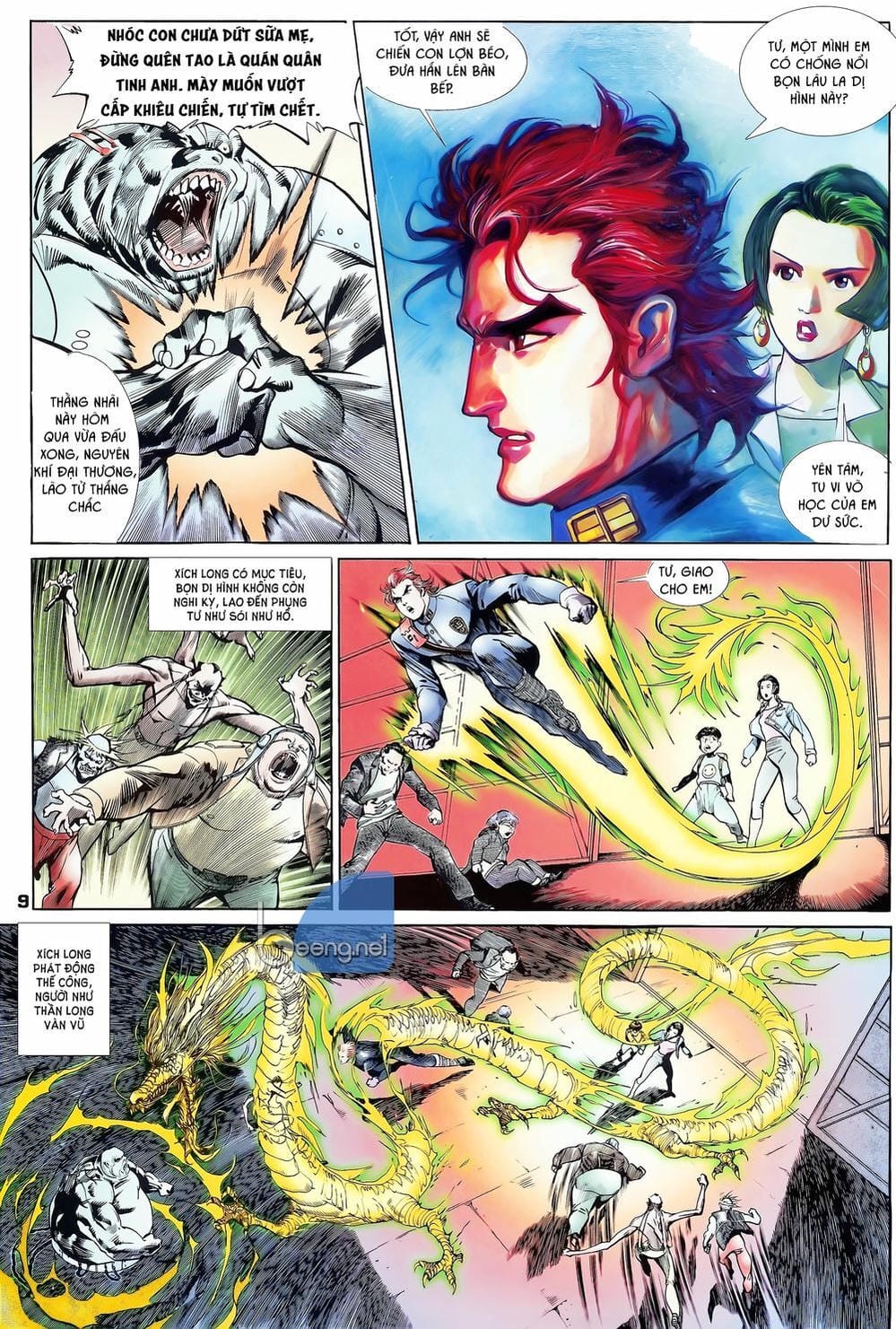 Truyện Tranh Long Hổ 5 Thế trang 8