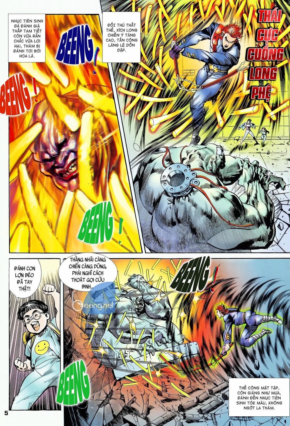 Truyện Tranh Long Hổ 5 Thế trang 8
