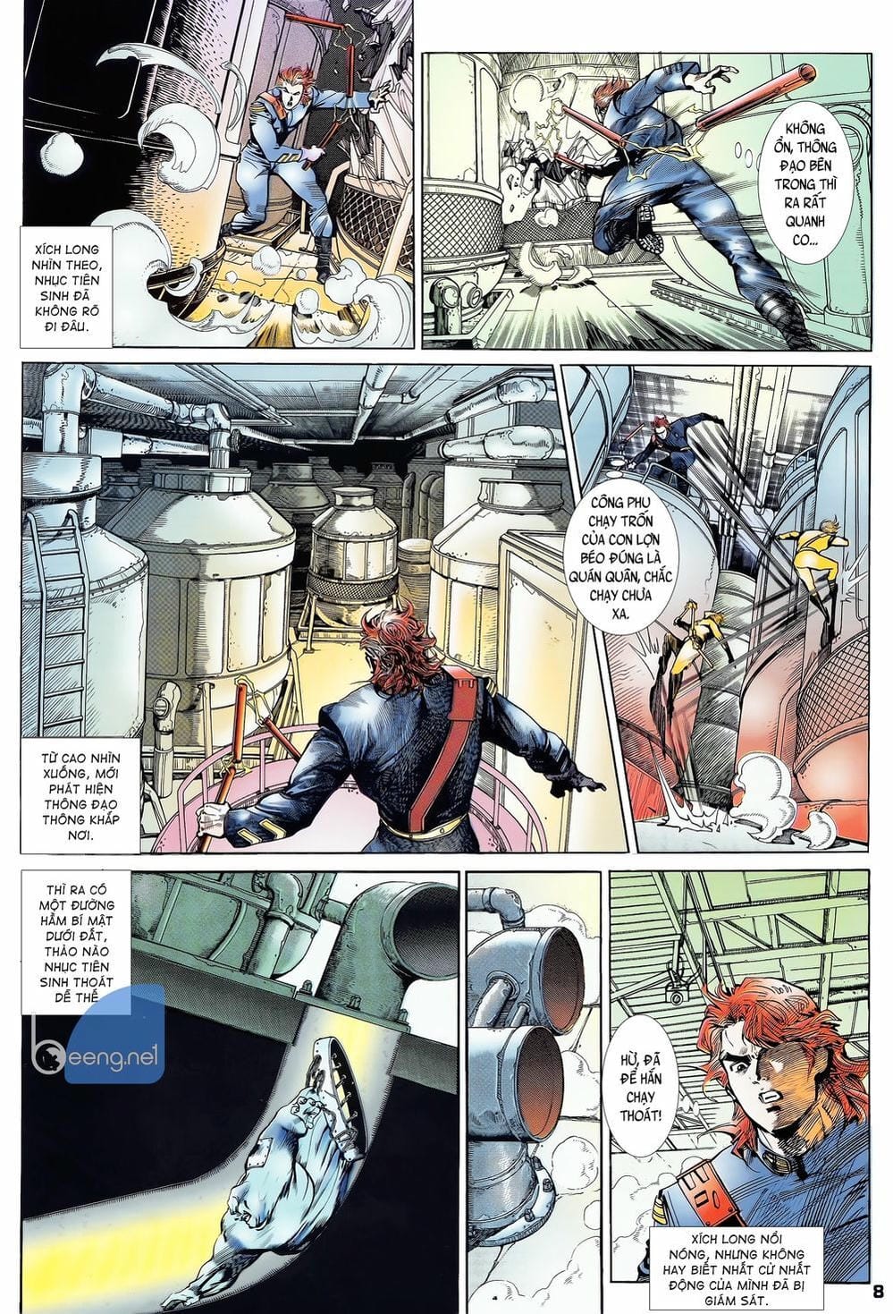 Truyện Tranh Long Hổ 5 Thế trang 8