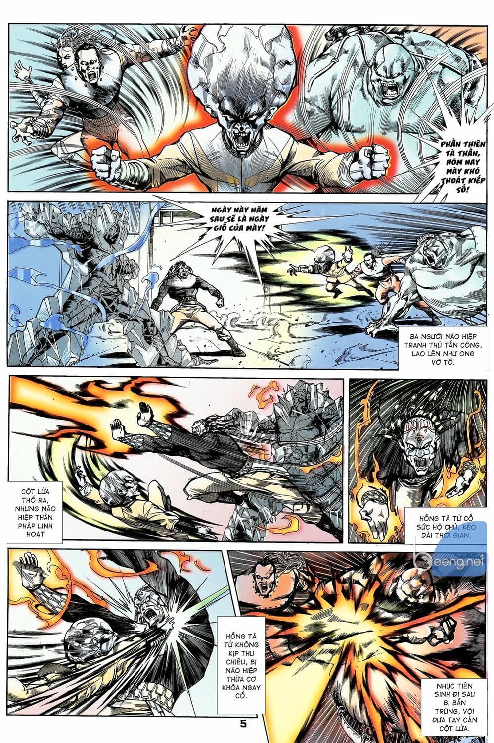 Truyện Tranh Long Hổ 5 Thế trang 8