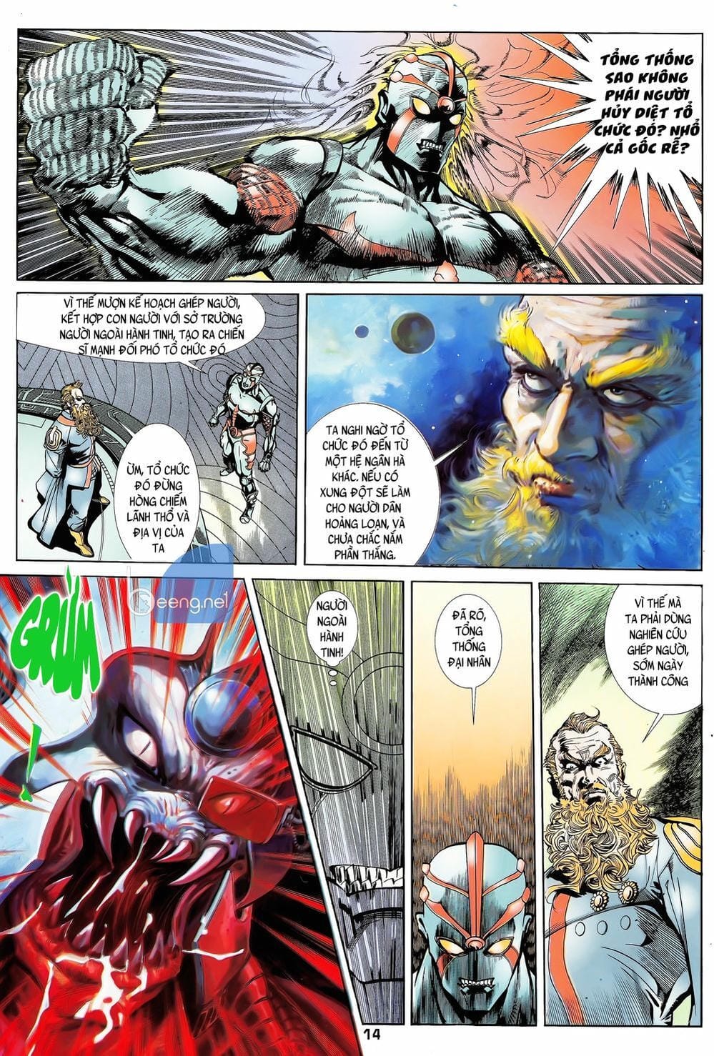 Truyện Tranh Long Hổ 5 Thế trang 8