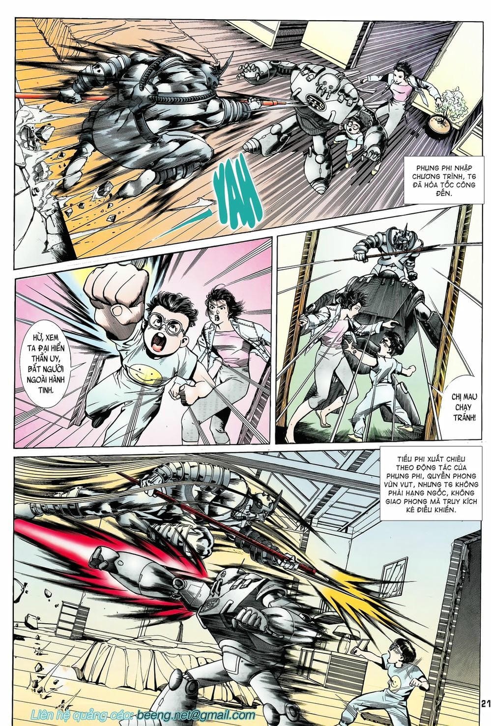 Truyện Tranh Long Hổ 5 Thế trang 8