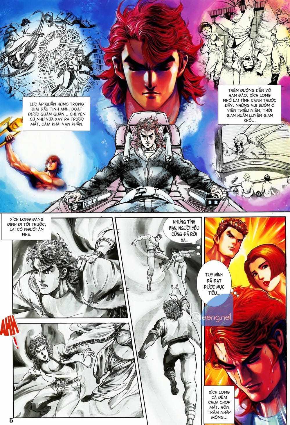 Truyện Tranh Long Hổ 5 Thế trang 8