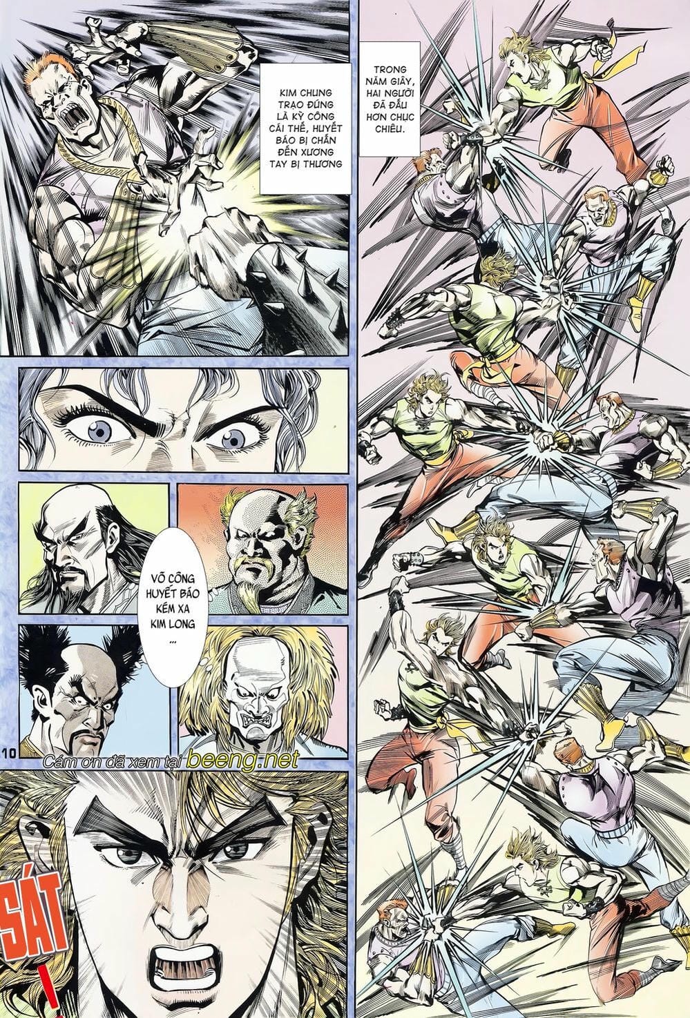 Truyện Tranh Long Hổ 5 Thế trang 8