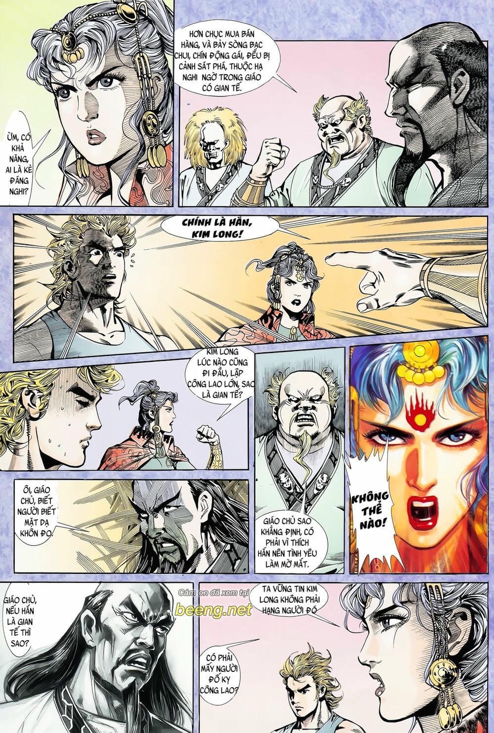 Truyện Tranh Long Hổ 5 Thế trang 8