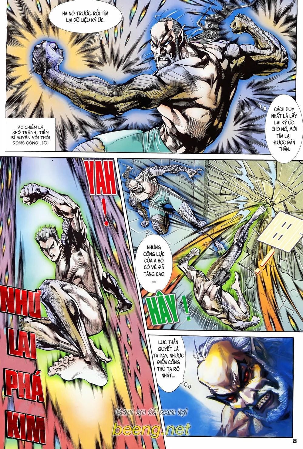 Truyện Tranh Long Hổ 5 Thế trang 8