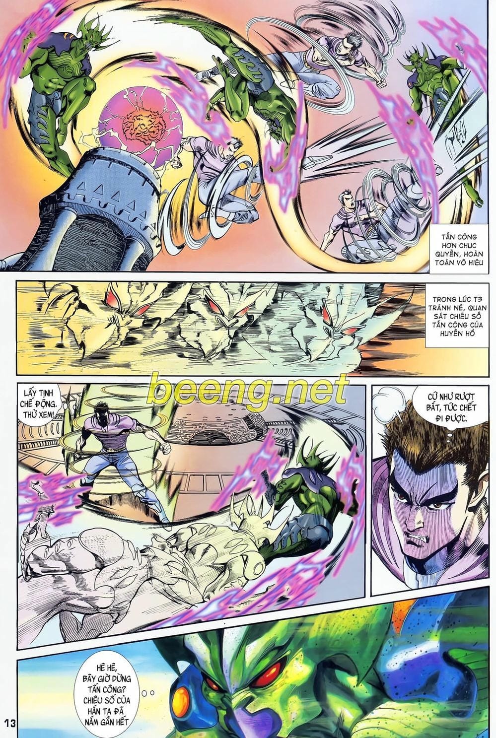 Truyện Tranh Long Hổ 5 Thế trang 8