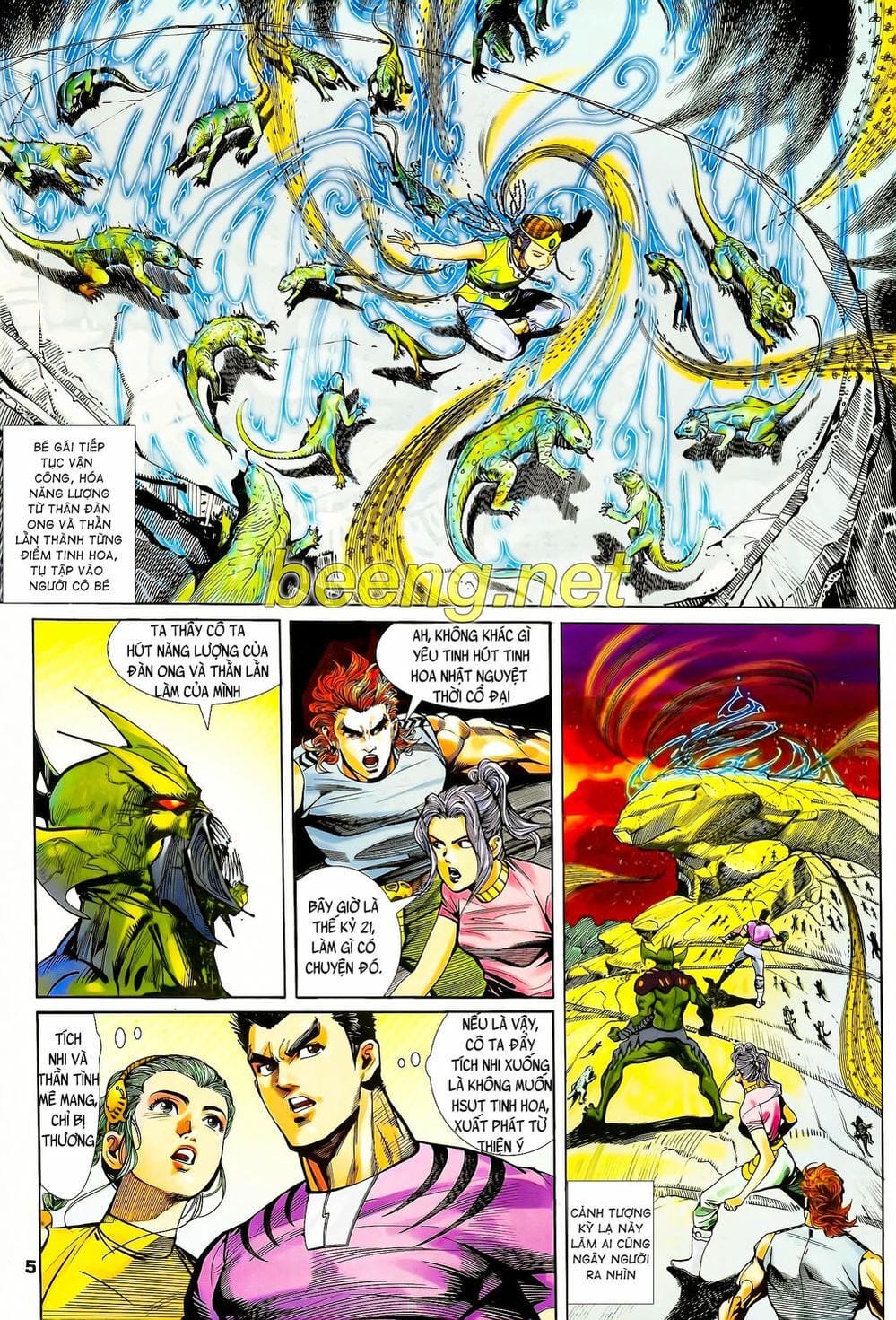 Truyện Tranh Long Hổ 5 Thế trang 8