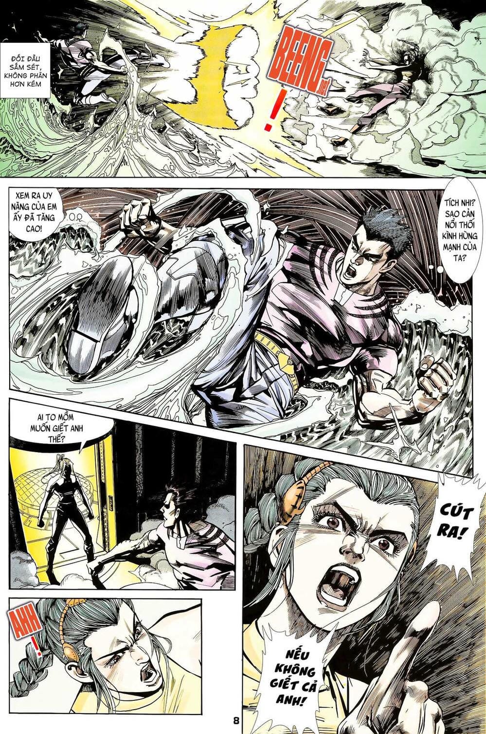 Truyện Tranh Long Hổ 5 Thế trang 8