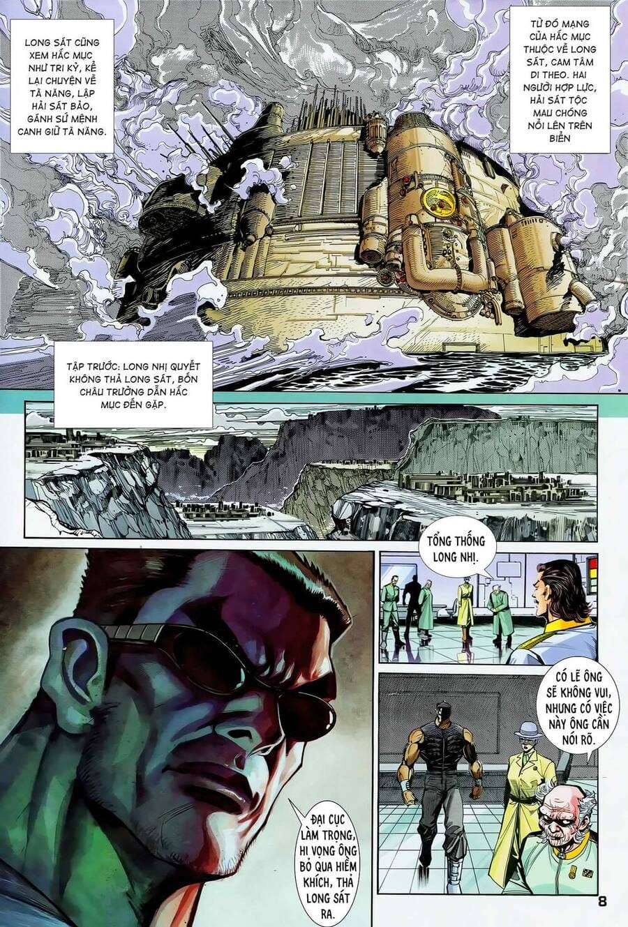 Truyện Tranh Long Hổ 5 Thế trang 8