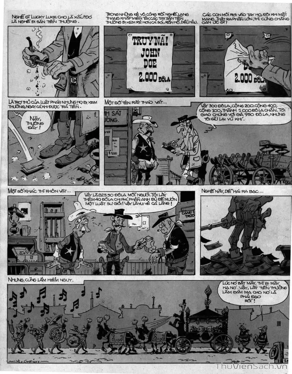 Truyện Tranh Cuộc Phiêu Lưu Kỳ Thú Của Lucky Luke trang 3