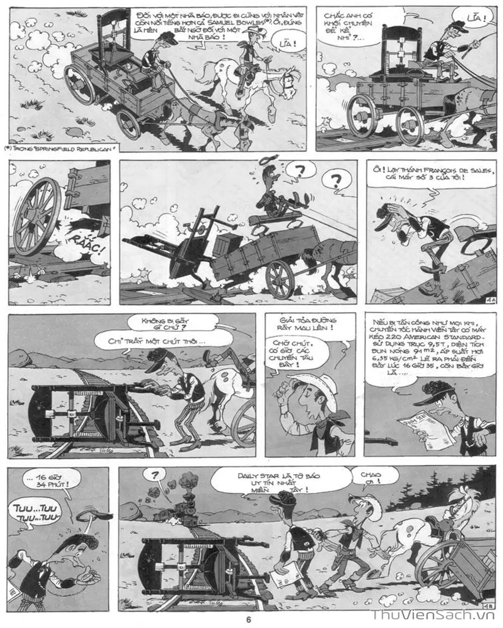 Truyện Tranh Cuộc Phiêu Lưu Kỳ Thú Của Lucky Luke trang 3