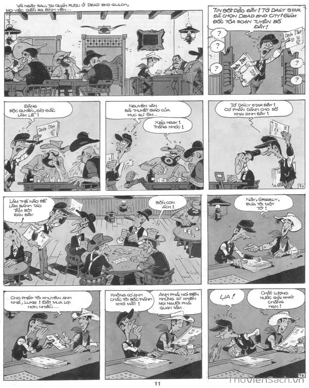 Truyện Tranh Cuộc Phiêu Lưu Kỳ Thú Của Lucky Luke trang 3