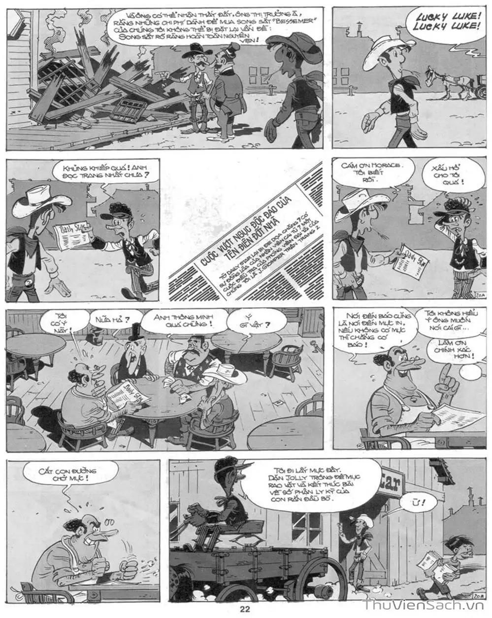 Truyện Tranh Cuộc Phiêu Lưu Kỳ Thú Của Lucky Luke trang 3