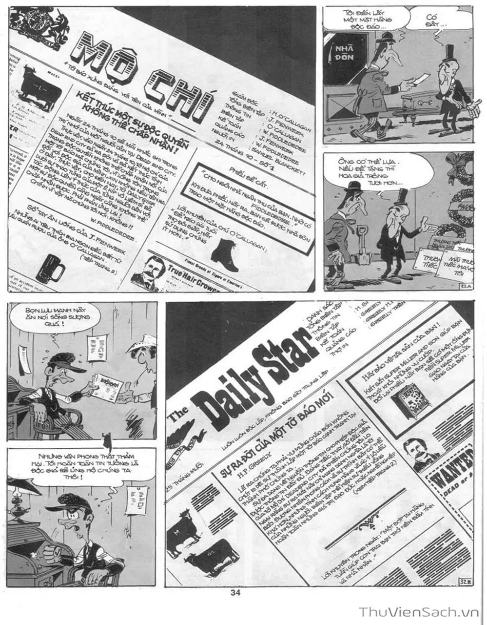 Truyện Tranh Cuộc Phiêu Lưu Kỳ Thú Của Lucky Luke trang 3