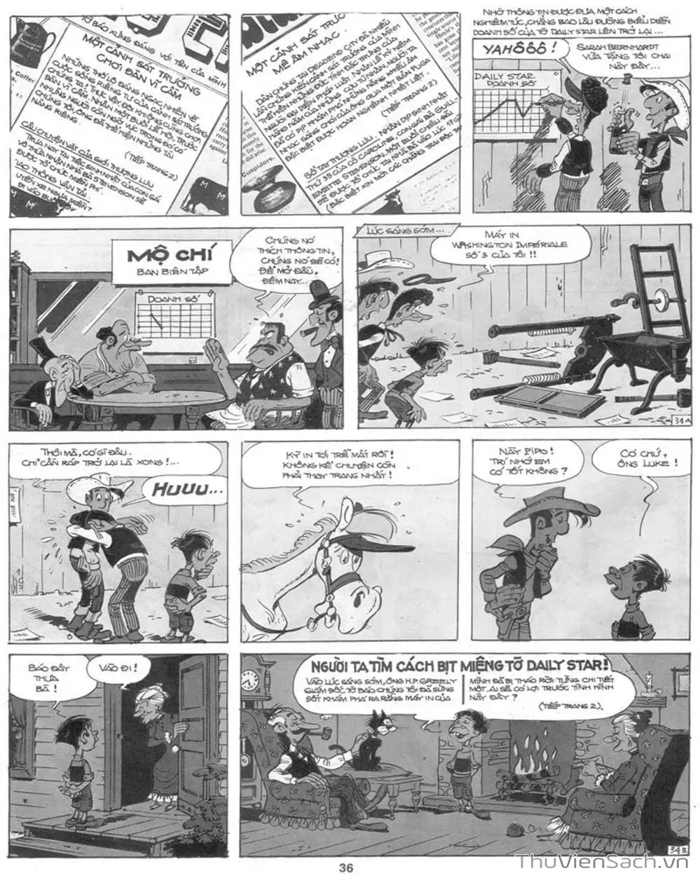 Truyện Tranh Cuộc Phiêu Lưu Kỳ Thú Của Lucky Luke trang 3