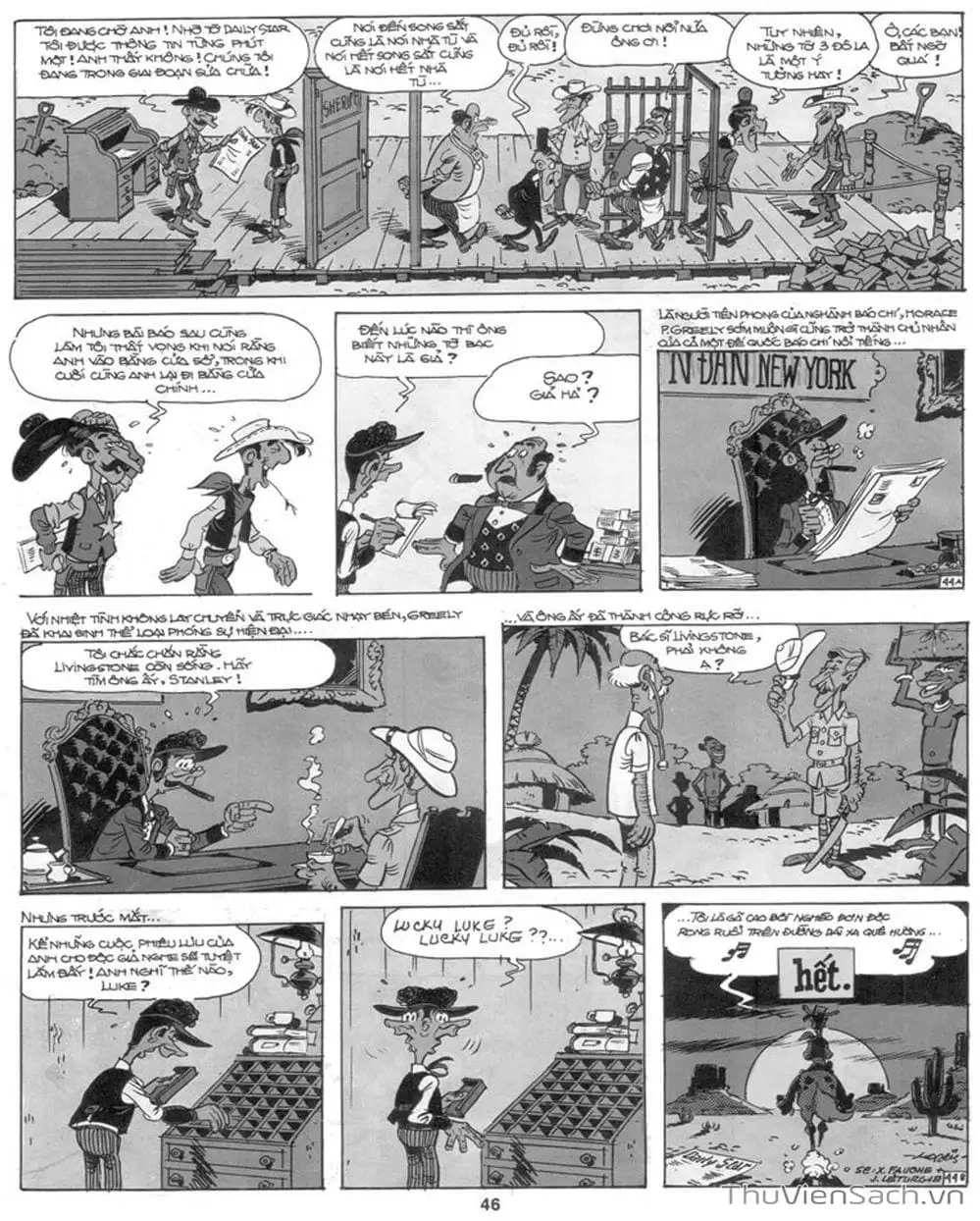 Truyện Tranh Cuộc Phiêu Lưu Kỳ Thú Của Lucky Luke trang 3