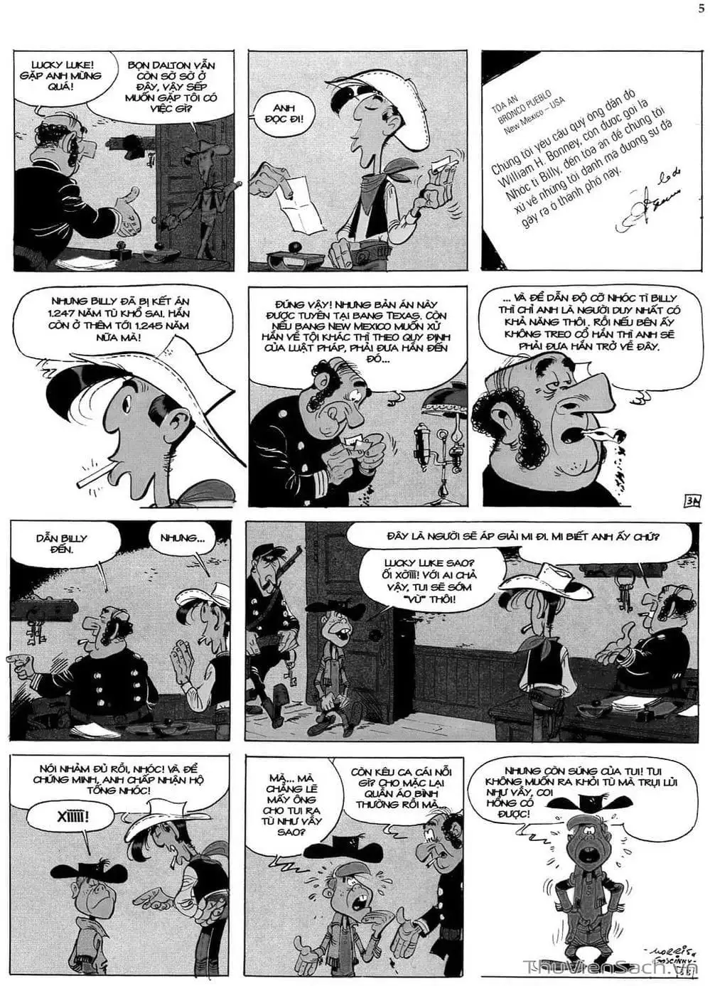 Truyện Tranh Cuộc Phiêu Lưu Kỳ Thú Của Lucky Luke trang 3