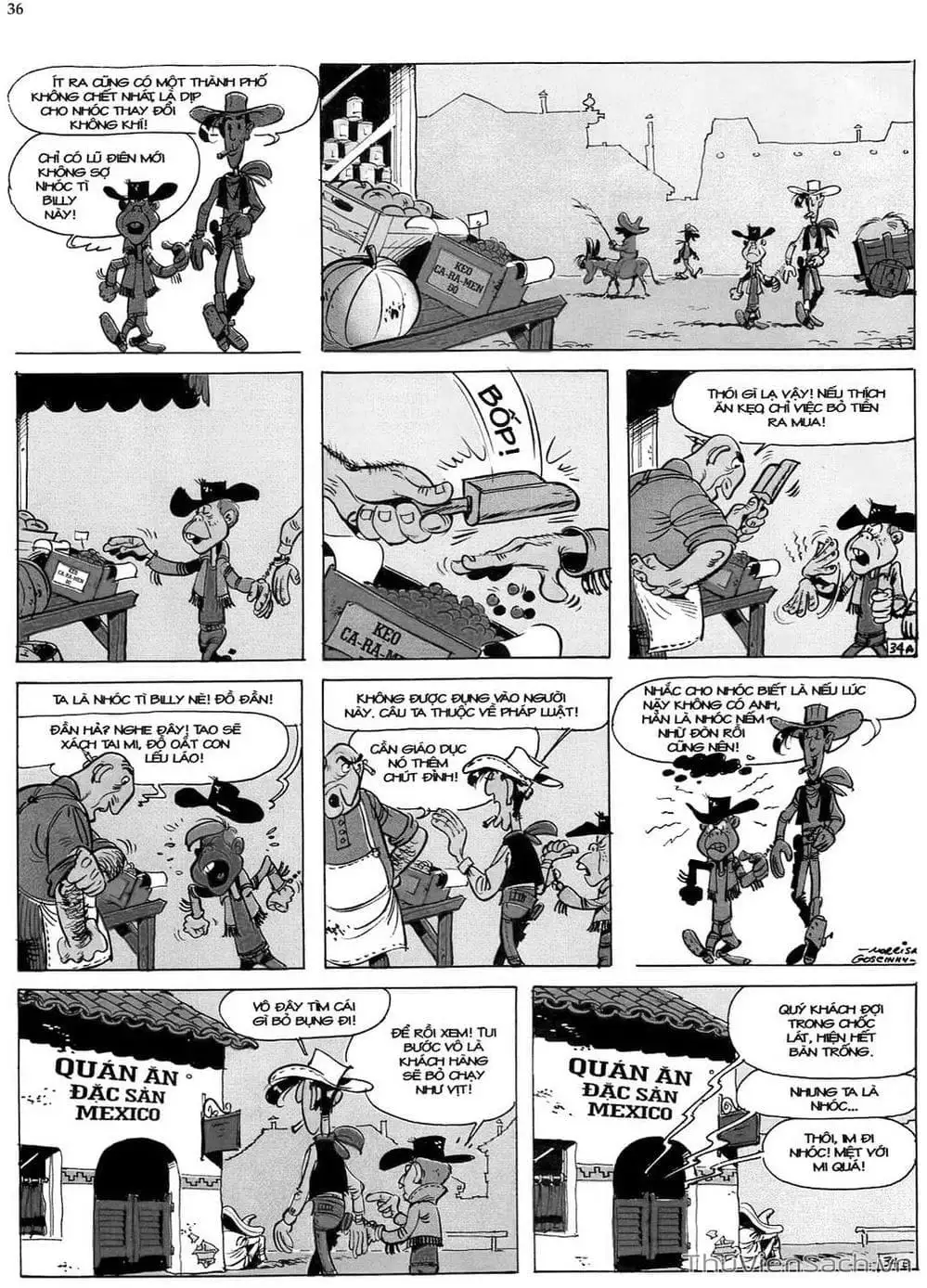 Truyện Tranh Cuộc Phiêu Lưu Kỳ Thú Của Lucky Luke trang 3