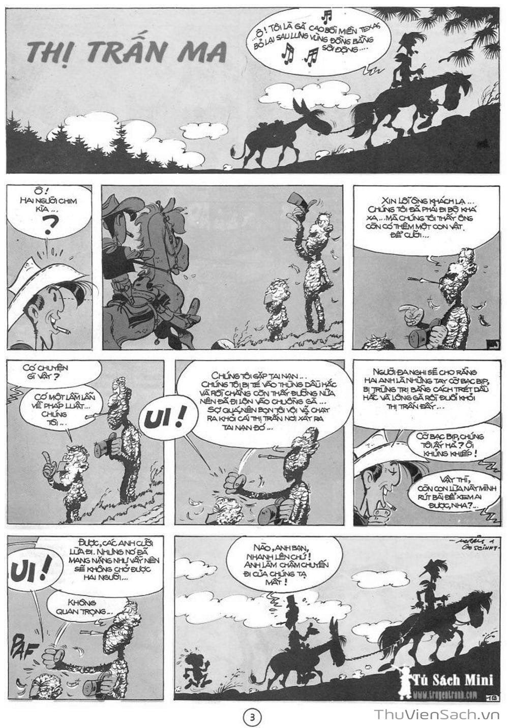 Truyện Tranh Cuộc Phiêu Lưu Kỳ Thú Của Lucky Luke trang 3