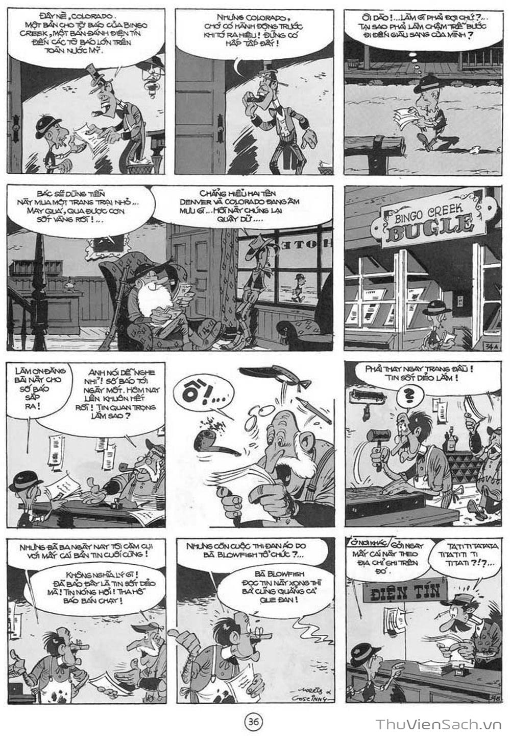 Truyện Tranh Cuộc Phiêu Lưu Kỳ Thú Của Lucky Luke trang 3