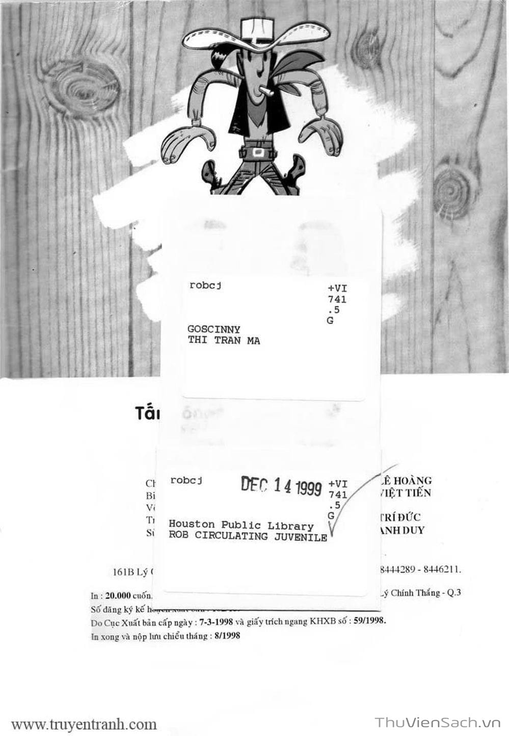 Truyện Tranh Cuộc Phiêu Lưu Kỳ Thú Của Lucky Luke trang 3