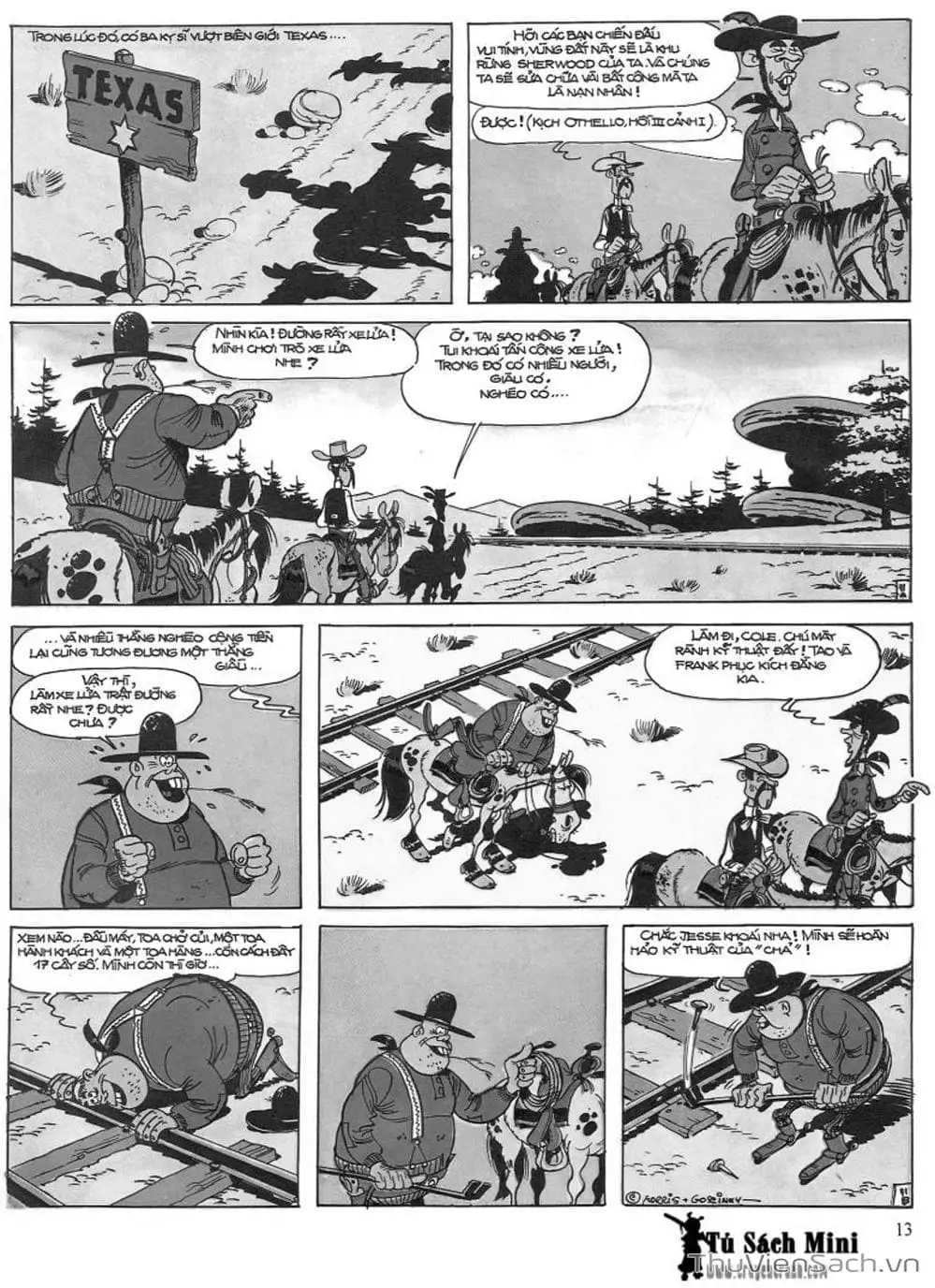 Truyện Tranh Cuộc Phiêu Lưu Kỳ Thú Của Lucky Luke trang 3