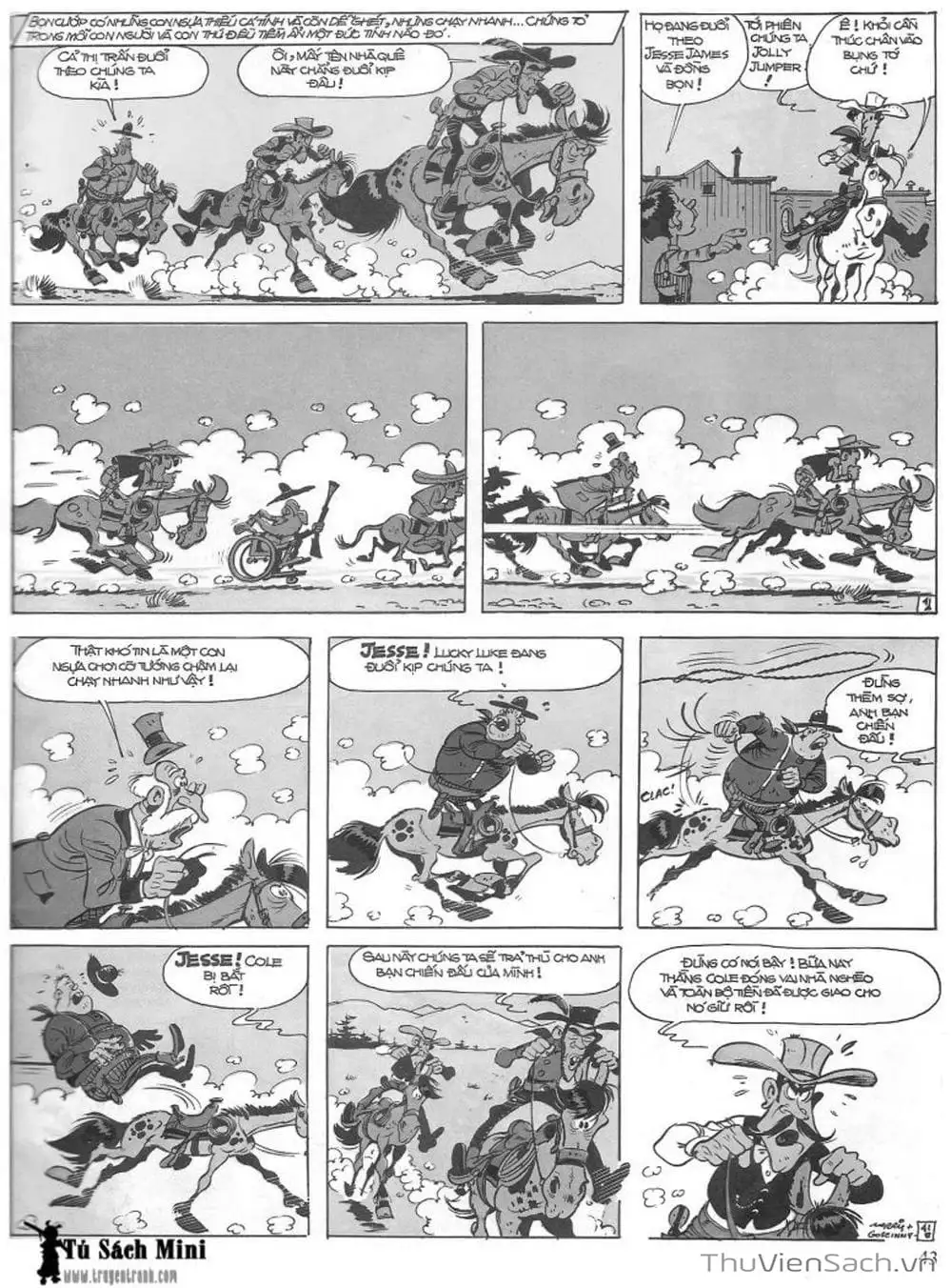 Truyện Tranh Cuộc Phiêu Lưu Kỳ Thú Của Lucky Luke trang 3