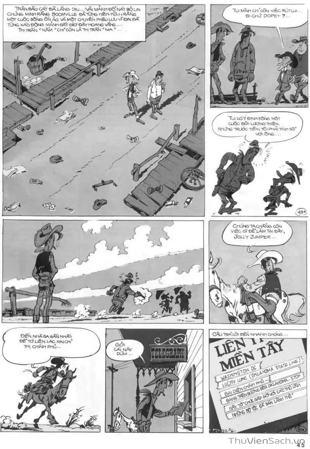 Truyện Tranh Cuộc Phiêu Lưu Kỳ Thú Của Lucky Luke trang 3