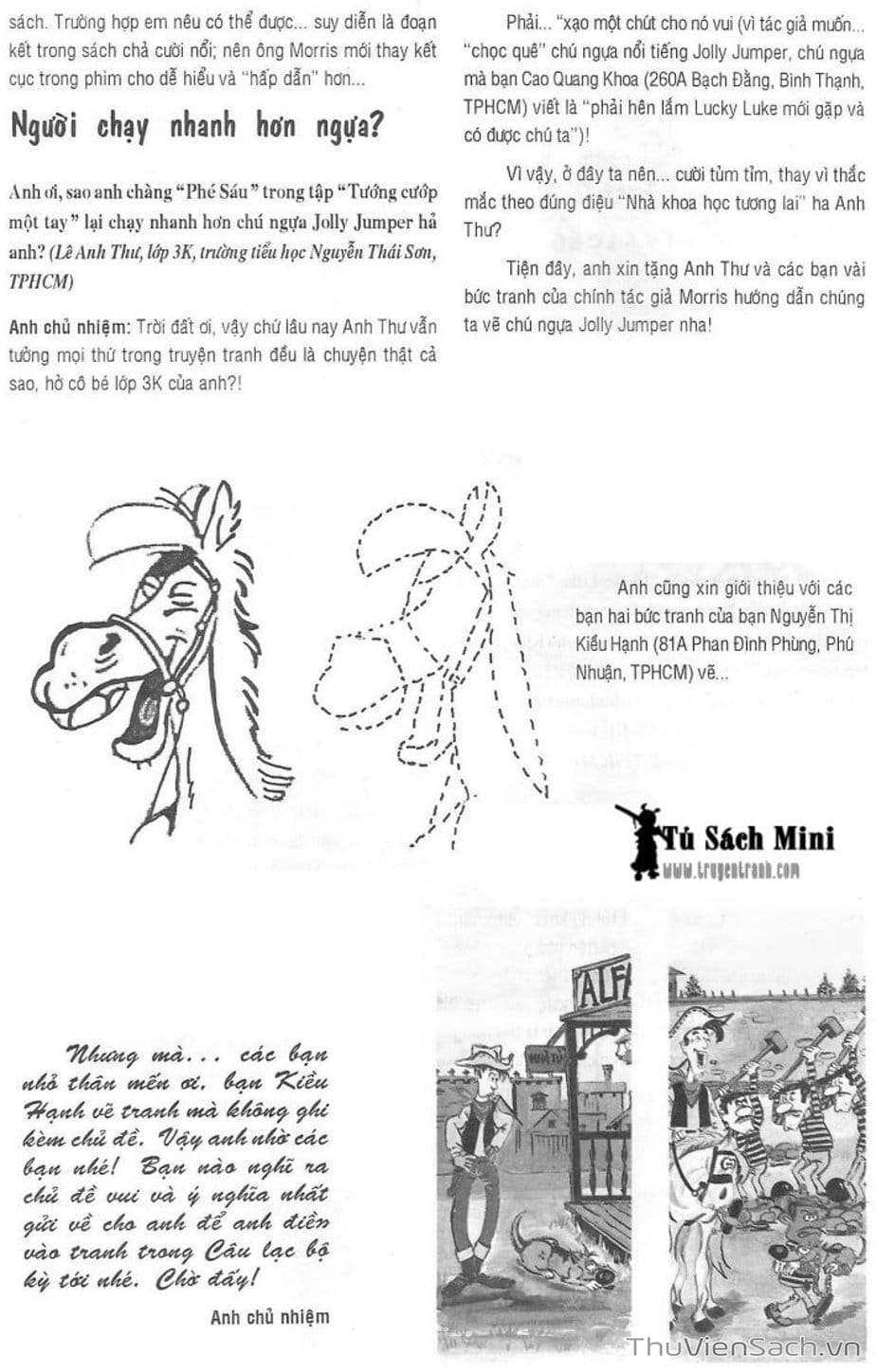 Truyện Tranh Cuộc Phiêu Lưu Kỳ Thú Của Lucky Luke trang 3